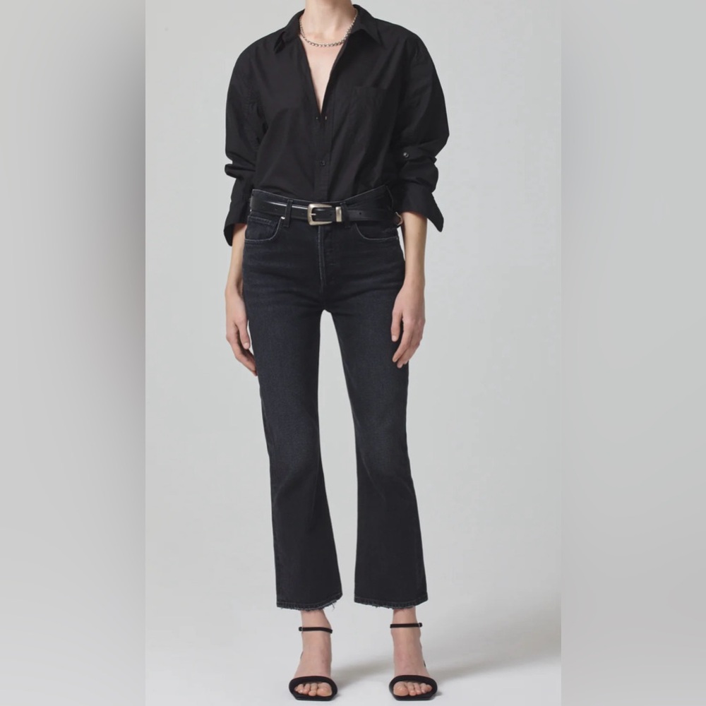 Citizen of Humanity Idols midrise cropped boot in Stormy